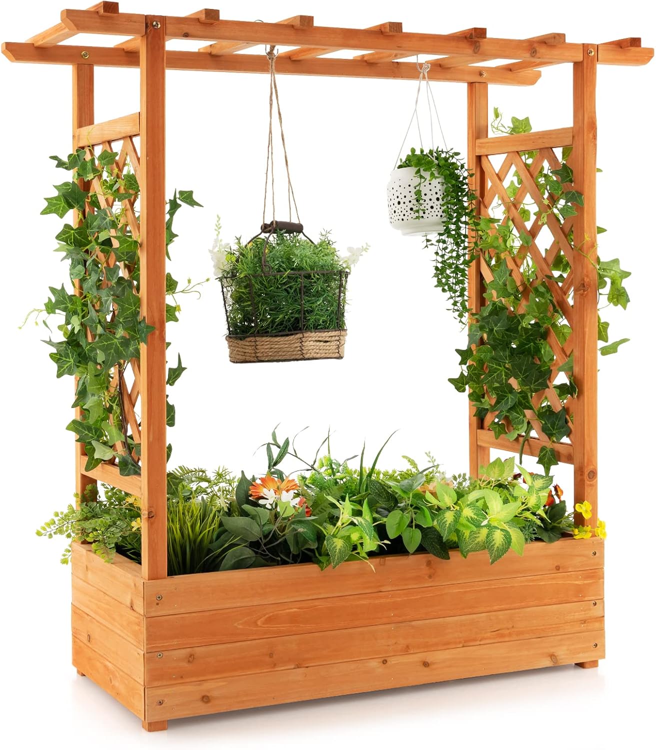 Raised Garden Bed - Jardinera Elevada de Madera con Arco