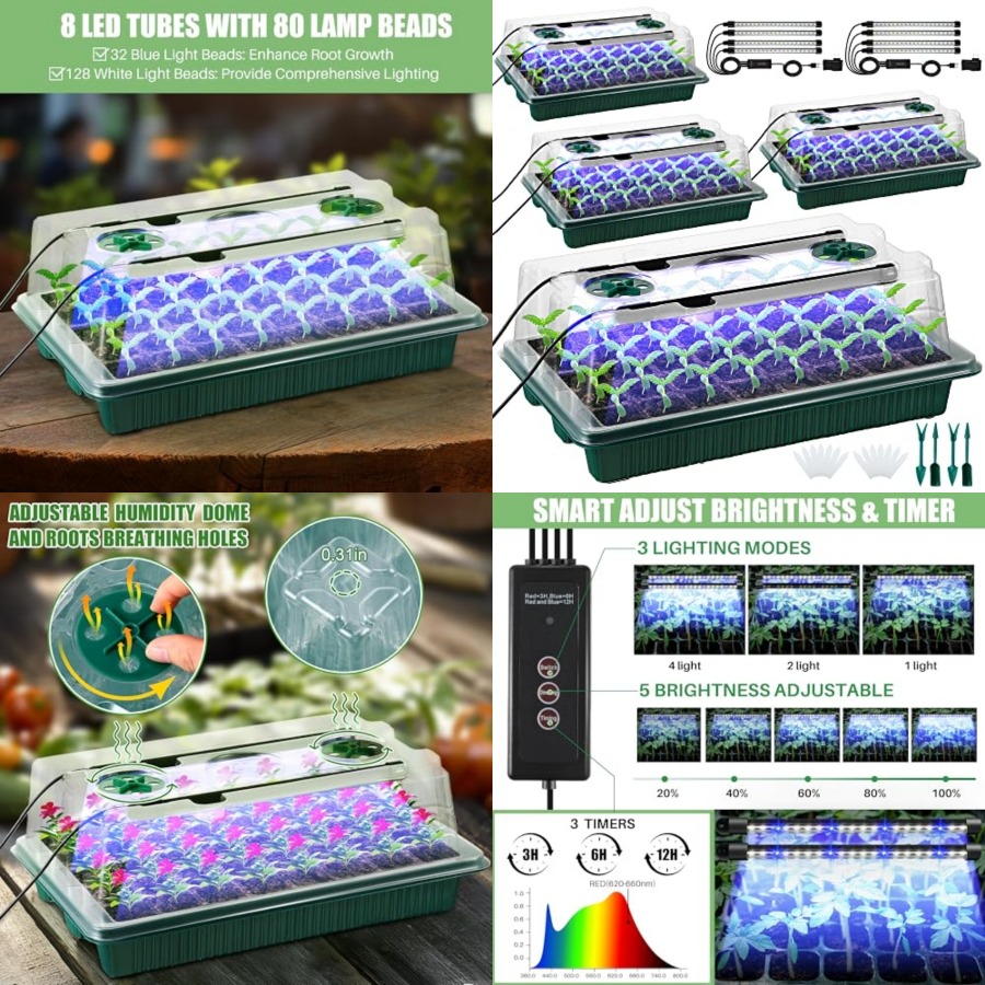 Paquete de Bandeja de Germinac - Seed Starter Tray reseña y precio